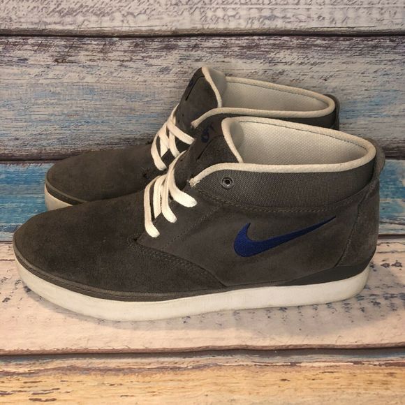 Nike Other - NIKE 6.0 SB Gray Blue High Hi Top Men Skate 9.5